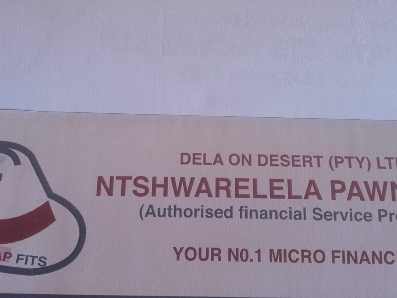 Ntshwarelela Pawn Shop